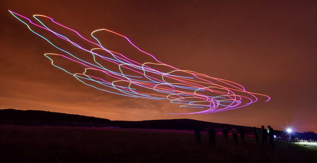 Autonomous swarm flight in a bounded environment